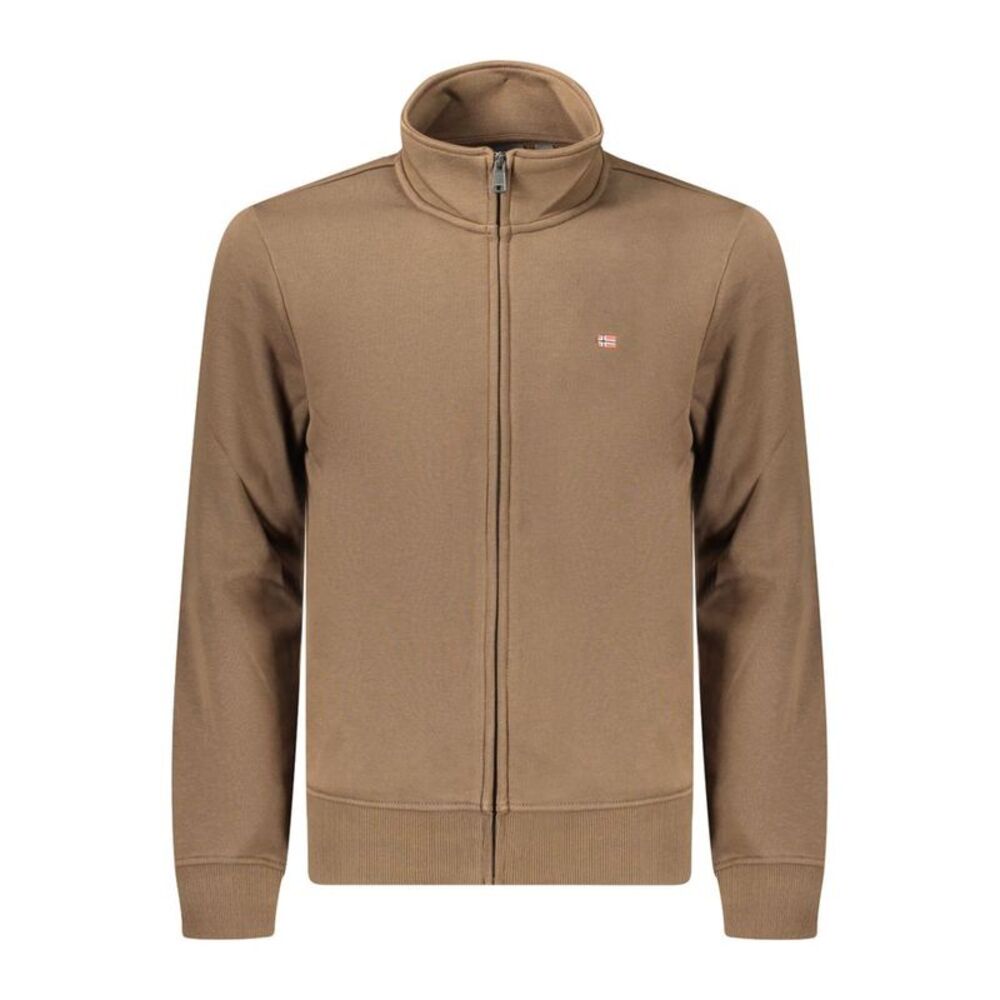 Napapijri Brown Cotton Men's Men's Sweatshirt